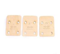 YUANGANG 3PCS elettrico Bass Neck Shims Bolt On Neck Angolo di Regolazione Spessori Piastra In Acero Migliorare Il Tono Prevenire Gaps Set