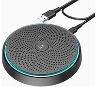 Yuanj - Microfono da conferenza, microfono USB, versione aggiornata a 360° per conferenza, plug & play per registrazione, zoom, registrazione dittata, chat, streaming, registrazione vocale