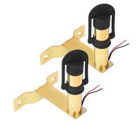 Yuanjoy 2 Pezzi Supporti per Luci di Avvertimento, Base Metallica con Cavo, Luce Lampeggiante Rotante Montaggio Laterale, Forma a L 90°, Adatto per Carrelli Elevatori, Trattori, Macchine Agricole