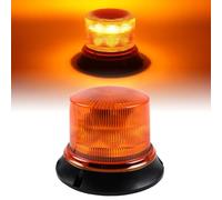 Yuanjoy Faro Rotante A Led, Faro Rotante 12v/24v, Luce Di Segnalazione Ambra Con Magnete Per Auto Carrello Elevatore Trattore Golf Cart Utv Rimorchio Suv J-Eep Luce Lampeggiante