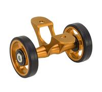 YUANKEECE Parafango per Bicicletta con Cuscinetti in Acciaio Easywheel per Bici Pieghevoli, Design Leggero Cavo, Diametro 38,5 mm, BCD 36,5 mm, per e Dahon (Oro)