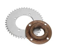 YUANKEECE Set di ingranaggi per catena posteriore T8F 44T, ruota libera in acciaio per mini moto, ATV, design senza denti durevole, lavorazione professionale, pezzo di ricambio ideale