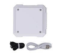 YUANKEECE Ventola portatile con clip in vita, mini ventilatore ricaricabile tramite USB con batteria da 4000 mAh, vento forte, 3 velocità, 2 modalità di utilizzo, ideale per il lavoro e il bianco