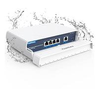 YuanLey 4 Porte Switch PoE Gigabit Impermeabile All'aperto Ethernet Non Gestito Switch di Rete con Funzione VLAN, 78W Potenza Integrata, IEEE802.3af/at Supporto Plug & Play