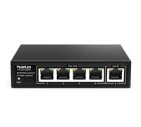 YuanLey Estensore Gigabit a 5 Porte con 4 Uscite Ingresso Poe da 90W IEEE