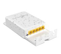 YuanLey Outdoor Gigabit Poe Extender 1 in 4 out, 802.3af/at/BT Ripetitore Poe IP66 Impermeabile, Vlan, Estensione Ulteriori 100m di Alimentazione e Trasmissione Dati, Montaggio a Parete Plug And Play