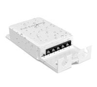 YuanLey Outdoor Poe Extender 1 a 4, 802.3af/at/BT 90W in, 60W out, Mini 5 Porte Ripetitore Poe IP66 Impermeabile, Vlan, Estensione Fino a 250m, Switch Poe Passthrough Non Gestito, Montaggio a Parete