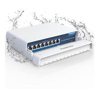 YuanLey Switch PoE a 8 Porte Gigabit Ethernet Impermeabile per Esterni Switch di