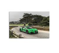 YUANLY Hyper - Poster per auto per Bugatti Chiron Super Sport Racing Car Quadro decorativo su tela, decorazione da parete e camera da letto, 50 x 75 cm