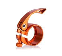 YUANMANMAN Collarino Reggisella Bici Morsetto Reggisella for Bici Pieghevole MTB con Sgancio Rapido, Ultraleggero da 39,8 A 40, Mm for 33,9 Morsetto per Sella per Bicicletta(40.8mm Orange)