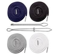 Yuannee Corda di Ricambio in Cotone,4 PCS Cordoncino per Pantaloni 2 PCS Infila Coulisse Cordino di Ricambio per Felpa con Cappuccio per Pantaloni della Tuta Pantaloncini