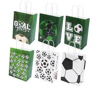 Yuannee Sacchetto di Calcio per Caramella Pallone,12 PCS Sacchetti per Feste Sacchetti di Carta per Il Calcio Sacchetti Regalo di Compleanno Calcios per Bambini