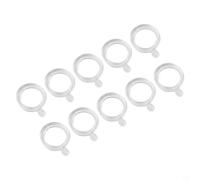 Yuanpgky 100 fasce elastiche in plastica trasparente per pesca alla carpa, per pesci grossolani, compatibili con esche da 2-12 mm, 3 misure (S/M/L), terminale (L)