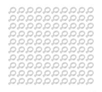 Yuanpgky 100 fasce elastiche in plastica trasparente per pesca alla carpa, per pesci grossolani, compatibili con esche da 2-12 mm, 3 misure (S/M/L), terminale (M)