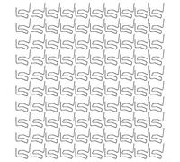 Yuanpgky 100 graffette a caldo da 0,6/0,8 mm per kit di riparazione per saldatrice in plastica per paraurti auto, con struttura in acciaio inossidabile e diverse opzioni di forma A/B/C/D/E/F/G/H/I (A)