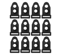 Yuanpgky 12 accessori per tende per cuscinetti, piedini in plastica resistente con materiale PVC/PE ad alta resistenza, design a 2 fori per palo e chiodo a terra, blu