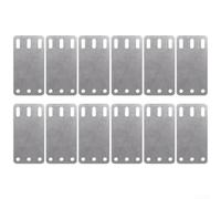 Yuanpgky 12 set di montaggio in metallo piastra posteriore kit hardware con viti, dadi guarnizioni per sistema di controllo del carico E Track X Track 7,2 x 15,2 cm
