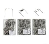 Yuanpgky 1500 graffette a caldo da 0,6 mm e 0,8 mm, kit di riparazione per paraurti auto e materiali plastici, in acciaio inossidabile 304, forme piatte e ondulate