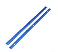Yuanpgky 2 binari a T a doppio taglio da 500 mm per tavolo router, binario in lega di alluminio con fori di montaggio, compatibile con viti a T e morsetti ad azione rapida, blu -