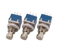 Yuanpgky 3 interruttori a pulsante PCB 3PDT per chitarra True Bypass 9 pin interruttore di conversione diretta compatibile con pedali effetto