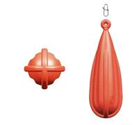 Yuanpgky 5 pesi da pesca in gomma Baitcast, per migliorare le abilità del lancio, compatibili con la maggior parte delle canne, misure assortite 4,9-7,4 cm e pesi 5-20 g, (arancione 5 set esercizi di