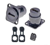 Yuanpgky Accoppiatore adattatore multichip ad alta densità da femmina a femmina con supporto 4K per TV Box, per serie Xbox e lettori RAY, in lega di rame (nero)