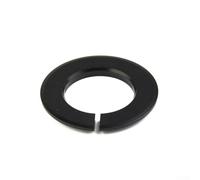 Yuanpgky Adattatore forcella in lega di alluminio per anello per conversione tubo sterzo conico da 1 1/8" a 1 1/2", compatibile con cuffie da 52/55/56 mm, angolo del cuscinetto a 45°, dritto