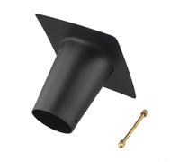 Yuanpgky Adattatore per grondaia in metallo per una facile installazione, finitura nera o ottone, compatibile con varie catene antipioggia per migliorare la gestione dell'acqua e la decorazione della