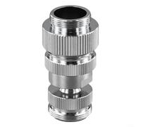 Yuanpgky Adattatore per tubo da giardino girevole a 360 gradi per lavandino, connettore per tubo dell'acqua in rame con guarnizione in gomma a prova di perdite, compatibile con rubinetti standard e