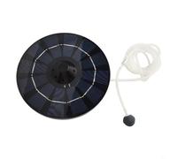 Yuanpgky Aeratore a energia solare per laghetto da 2,5 W, con tubo dell'aria e pietra a bolle, per fontana per uccelli, design galleggiante impermeabile, funzionamento silenzioso a risparmio