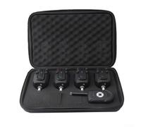 Yuanpgky Allarme digitale wireless per pesca alla carpa, set con 3 trasmettitori e 1 ricevitore, flash LED e suono, impermeabile, sensibilità regolabile, tono del volume, per (1 + 4 allarmi)