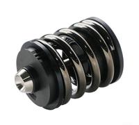 Yuanpgky Ammortizzatore posteriore in acciaio per biciclette pieghevoli, sospensione a molla a doppio strato con albero ad alta resistenza, compatibile con modelli selezionati - 67 x 39,8 mm (grigio)