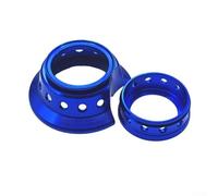 Yuanpgky Anello decorativo in alluminio CNC per Daiwa TATULA per mulinelli da pesca STEEZ ALPHAS, finitura anodizzata, 2,9 g, parte lavorata leggera compatibile con Alpha Air (blu)