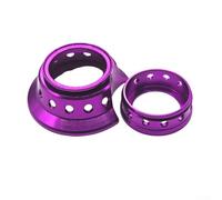 Yuanpgky Anello decorativo in alluminio CNC per DAIWA TATULA per mulinelli da pesca STEEZ ALPHAS, finitura anodizzata, 2,9 g, parte lavorata leggera compatibile con Alpha Air (viola)