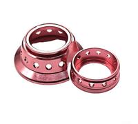 Yuanpgky Anello decorativo in alluminio CNC per Daiwa TATULA per mulinelli da pesca STEEZ ALPHAS, finitura anodizzata, 2,9 g, parte lavorata leggera compatibile con Alpha Air (rosa)