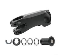 Yuanpgky Attacco manubrio in lega 6061 per bici da strada e montagna, 80/90/100 mm, cavo interno ultraleggero, forgiato per stelo della bici con fissaggio a vite su entrambi i lati, compatibile (80 mm