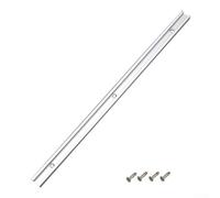 Yuanpgky Binario a T in alluminio con morsetto a cricchetto da 3/4 x 1/2 pollici, per tavoli per la lavorazione del legno e tavoli da router, 50 cm