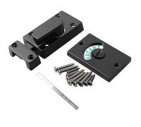 Yuanpgky Blocco indicatore del bagno impegnato vacante per la privacy della porta del WC, bullone indicatore in lega di zinco nero con stato verde/rosso, compatibile con bagno WC doccia