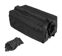 Yuanpgky Borsa anteriore per bici per mountain bike e bici da strada, 26 x 17 x 10 cm, con fibbia a sgancio rapido, fissaggio elastico, tasca laterale in rete,