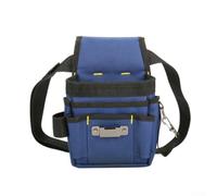 Yuanpgky Borsa per attrezzi da elettricista per manutenzione in alta quota, marsupio multitasche con tessuto Oxford 600D di lunga durata, cintura regolabile fino a 125 cm, leggera 0,33 kg (B)