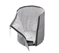 Yuanpgky Borsa termica antigelo per piante in vaso e arbusti, copertura invernale per albero con coulisse, materiale termico in cotone perlato, 45 x 50 cm o 70 x 65 (grigio-S)