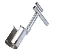 Yuanpgky Campionatore di terreno con manico in acciaio inossidabile, strumento per trapiantare piante, per giardinaggio, con manico a T e impugnatura antiscivolo per bulbi, tulipani e dalie