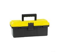 Yuanpgky Cassetta degli attrezzi professionale con piccole parti e ripiano a strati, organizer in plastica ispessita per utensili elettrici, utensili manuali, strumenti per la lavorazione del legno e