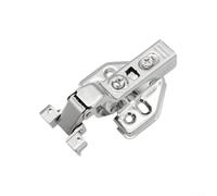 Yuanpgky Cerniera in acciaio inox per ante di cucina e guardaroba, copertura intera/mezza e stile in linea, 8,5 x 5,3 cm, chiusura ammortizzata, installazione ad angolo, (A)