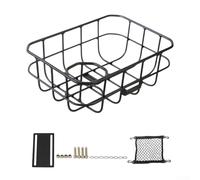 Yuanpgky Cestino anteriore in lega di alluminio con portabottiglie d'acqua, forte capacità di carico, compatibile con mountain bike e bici da tempo libero (vite con foro nero)