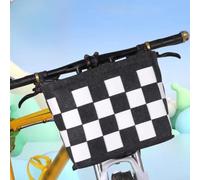 Yuanpgky Cestino per bicicletta in feltro da 13 l, con manici, portatile, pieghevole, con cinghie da polso, design impermeabile per pendolari, shopping, campeggio, compatibile (nero)