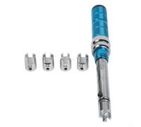 Yuanpgky Chiave dinamometrica 2-10 Nm con 10 teste intercambiabili per moto e sporcizia per bici, set di chiavi a scatto in alluminio + acciaio per manutenzione raggi ruota