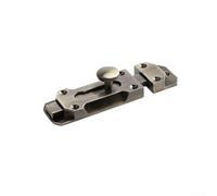Yuanpgky Chiavistello per porta in stile antico per porte interne e di stoccaggio, bullone scorrevole in lega di zinco con finitura cromata, opzioni da 10,2 cm e 12,7 cm, compatibile con legno (10,2