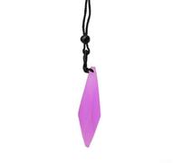 Yuanpgky Ciondolo in resina alla moda per collana, stella subacquea luminosa con effetto fosforescente, texture smerigliata, lucidato a mano, decorativo, compatibile con (viola)