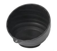 Yuanpgky Ciotola per gesso per uso in palestra e allenamento, base magnetica con ventosa per superfici metalliche, grande 15,5 x 15,5 x 13,5 cm, contenitore compatibile con gesso e riparazione (nero)